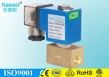 Compact Solenoid Operated Control Valve High 2900 PSI Pressure With 9mm Large Orifice